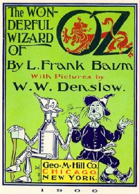 アメリカで出版された「オズの魔法使い」初版の表紙